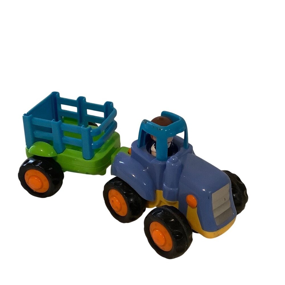 Toy Tractor & Trailer Set Farm‎ Vehicle Set Toddler Push and Go Detachable